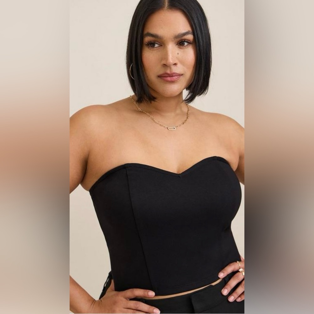 Torrid Ponte Sweetheart Tube Top